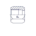 Гайка для фитинга JIC 3/4"