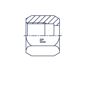 Гайка для фитинга JIC 3/4"